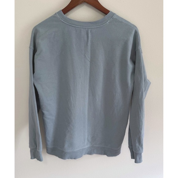 Vuori Women's Smoke Blue Oversized Laguna Crewneck Sweatshirt Size S - Picture 3 of 8